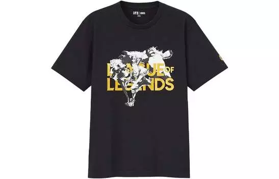 UNIQLO Футболка унисекс, цвет Black