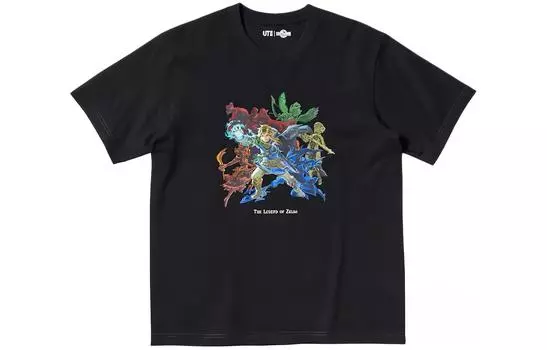 UNIQLO Футболка унисекс, цвет Black