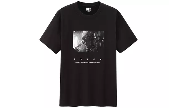 UNIQLO Футболка унисекс, цвет Black