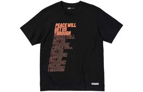 UNIQLO Футболка унисекс, цвет Black