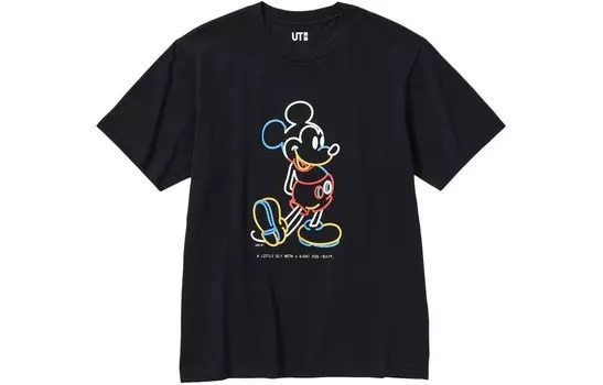 UNIQLO Футболка унисекс, цвет Black