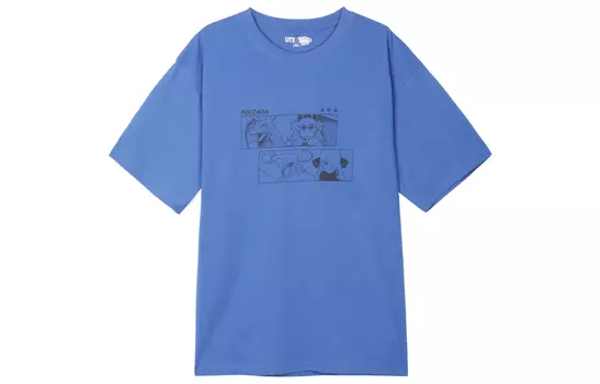 UNIQLO Футболка унисекс, цвет Blue