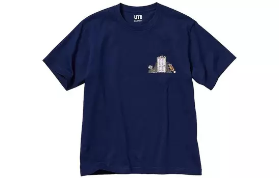 UNIQLO Футболка унисекс, цвет Blue