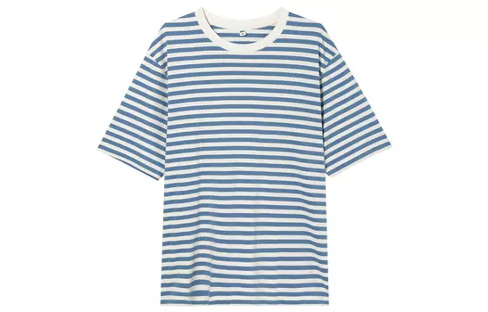 UNIQLO Футболка унисекс, цвет «озеро-голубой»