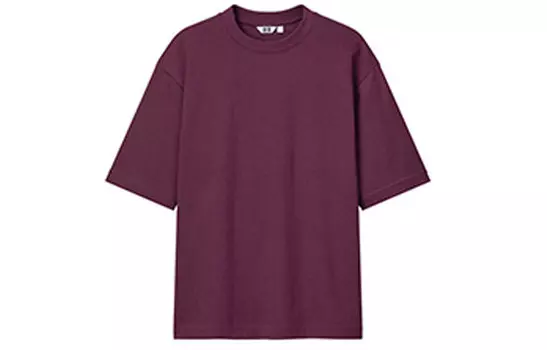 UNIQLO Футболка унисекс, Фиолетовый