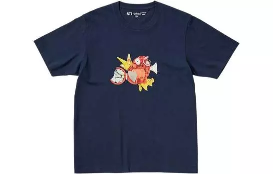 UNIQLO Футболка унисекс, Темно-синий