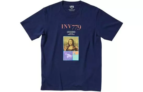 UNIQLO Футболка унисекс, Темно-синий