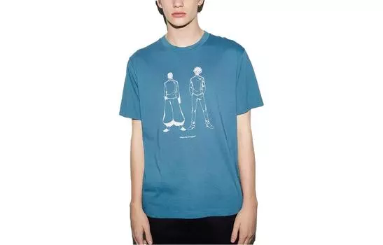 Uniqlo Футболка унисекс, зеленый