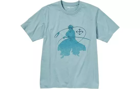 UNIQLO Футболка унисекс, Зеленый