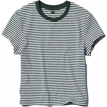 UNIQLO Футболка женская темно-зеленая
