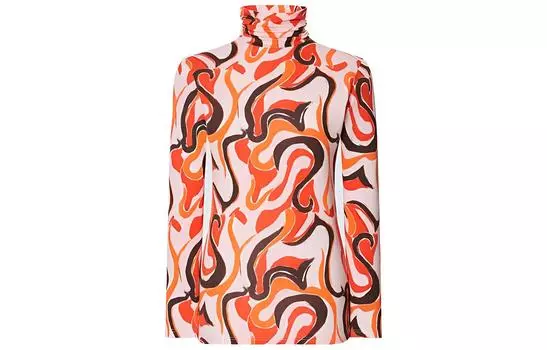 UNIQLO Футболка женская x MARNI FW22, кораллово-красная