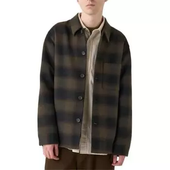 UNIQLO Куртка Пальто Унисекс Коричневая, черная