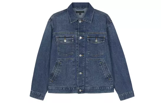 UNIQLO Мужская джинсовая куртка, цвет Royal
