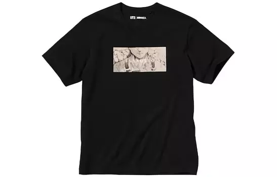 UNIQLO Мужская футболка, Черный