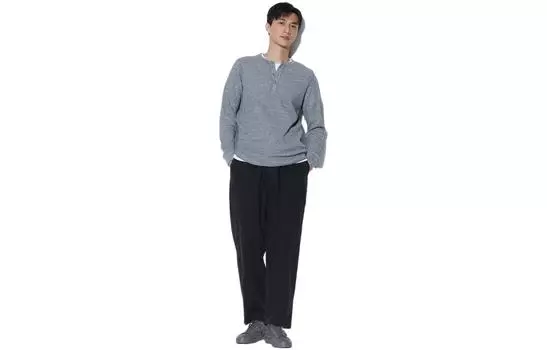 UNIQLO Мужские повседневные брюки, цвет Asphalt Gray