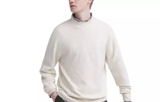 UNIQLO Мужской трикотаж, цвет 01 Milky white