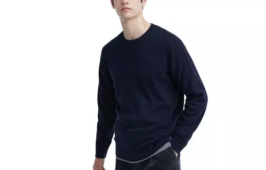 UNIQLO Мужской трикотаж, цвет 69 navy blue