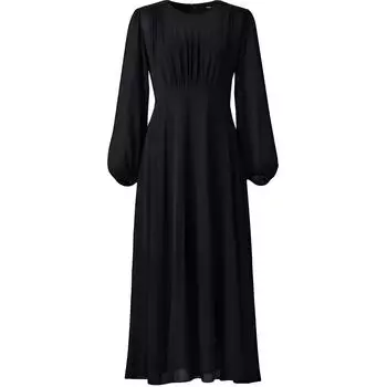 UNIQLO Платье с длинными рукавами женское черное
