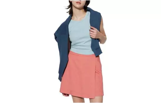 UNIQLO Повседневные шорты женские оранжево-желтые