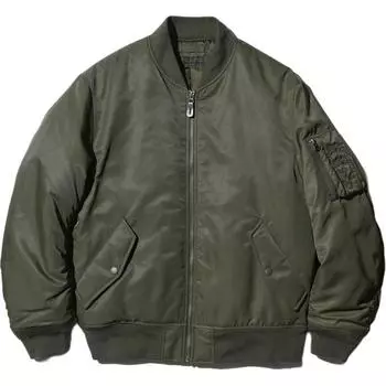 UNIQLO Пуховик унисекс темно-оливковый