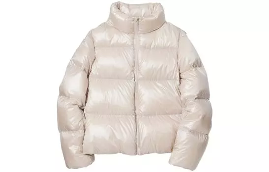 UNIQLO Пуховик женский цвета слоновой кости