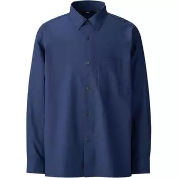 UNIQLO Рубашка унисекс коллекции C темно-синие
