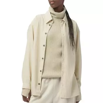 UNIQLO Рубашка женская U Collection бежевый