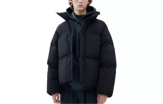 Объемная куртка с подкладкой Uniqlo Unisex, 09 черный