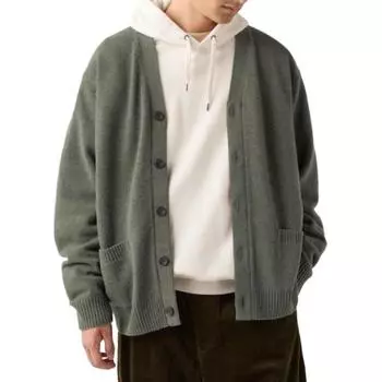 UNIQLO Свитер унисекс темно-оливковый