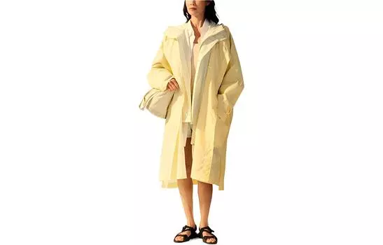 UNIQLO Тренчкот U Collection SS23 унисекс абрикосово-желтый