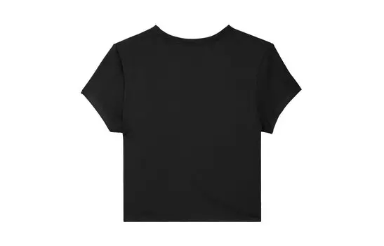 Футболка Uniqlo Airism укороченная, черный