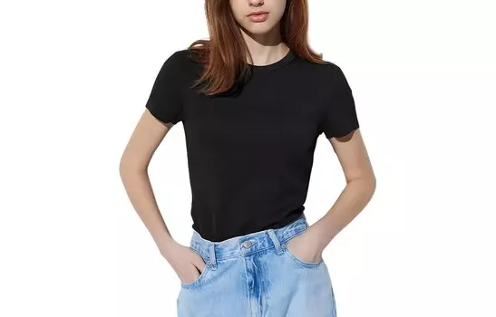 UNIQLO Женская футболка, цвет Black