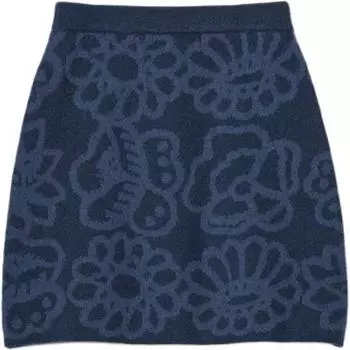UNIQLO Женская короткая юбка Marimekko X Marimekko, повседневная, темно-синие