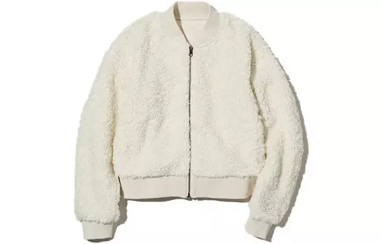 Женская куртка UNIQLO, 01 молочно-белый