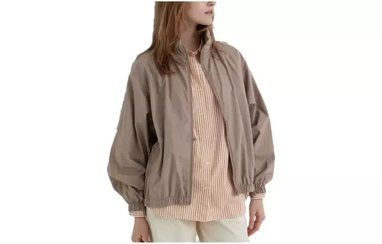 Куртка из хлопка Uniqlo, 32 бежевый