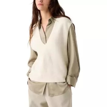 UNIQLO Женская майка цвета слоновой кости