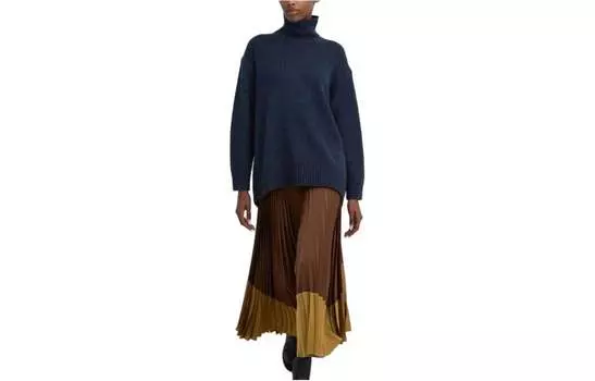 UNIQLO Женская повседневная длинная юбка, цвет Brown-36