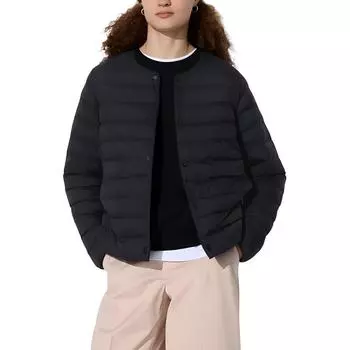 UNIQLO Женская стеганая куртка черного цвета