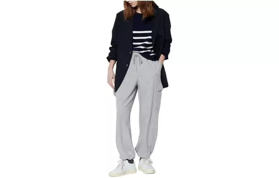 UNIQLO Женские брюки-карго, цвет 09 Black