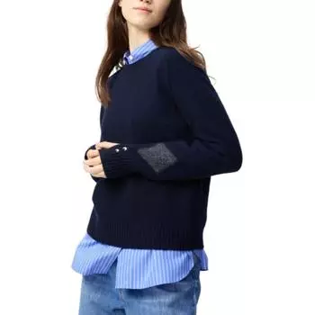 UNIQLO Женский кашемировый свитер Anya Hindmarch X Navy