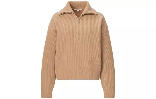 UNIQLO Женский свитер, Темно-бежевый
