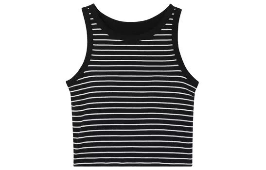 UNIQLO Женский жилет, цвет Black stripes