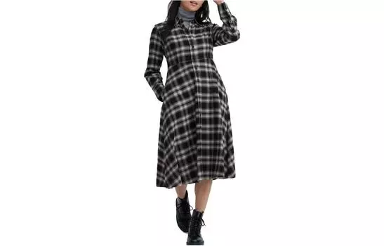 UNIQLO Женское платье с длинными рукавами, цвет Black