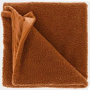 Unique Living – Плед Роми – 150 x 200 см – коричневая кожа, коричневый