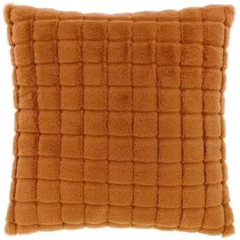 Unique Living — Подушка Else — 45x45 см — Кожа коричневого цвета