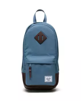 Унисекс экологически чистый синий рюкзак на плечо объемом 8 л Herschel, синий