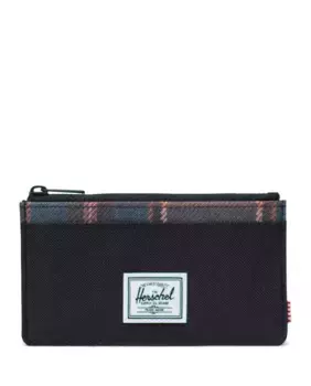 Унисекс экологичный черный держатель для карт на молнии Herschel, чёрный
