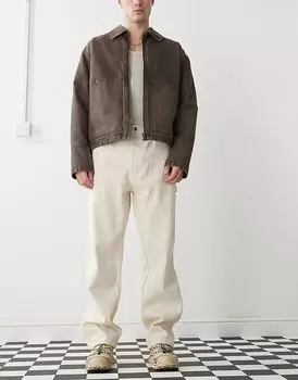 Унисекс большие джинсовые брюки натурального цвета Deus Ex Machina