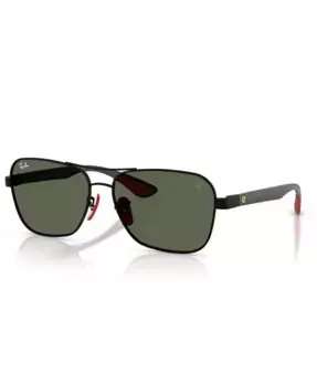Унисекс большие солнцезащитные очки, RB4458D Ray-Ban, черный