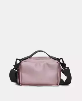 Unisex Box Bag Micro в черном цвете, устойчивый к черной воде Rains, цвет Rosa